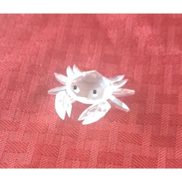 Swarovski Crab Crystal Figure Miniature Black Eyes NO Box or COA Retired - Picture 3 of 5